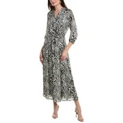 Vince Camuto womens Belted Maxi Dress, L, Black